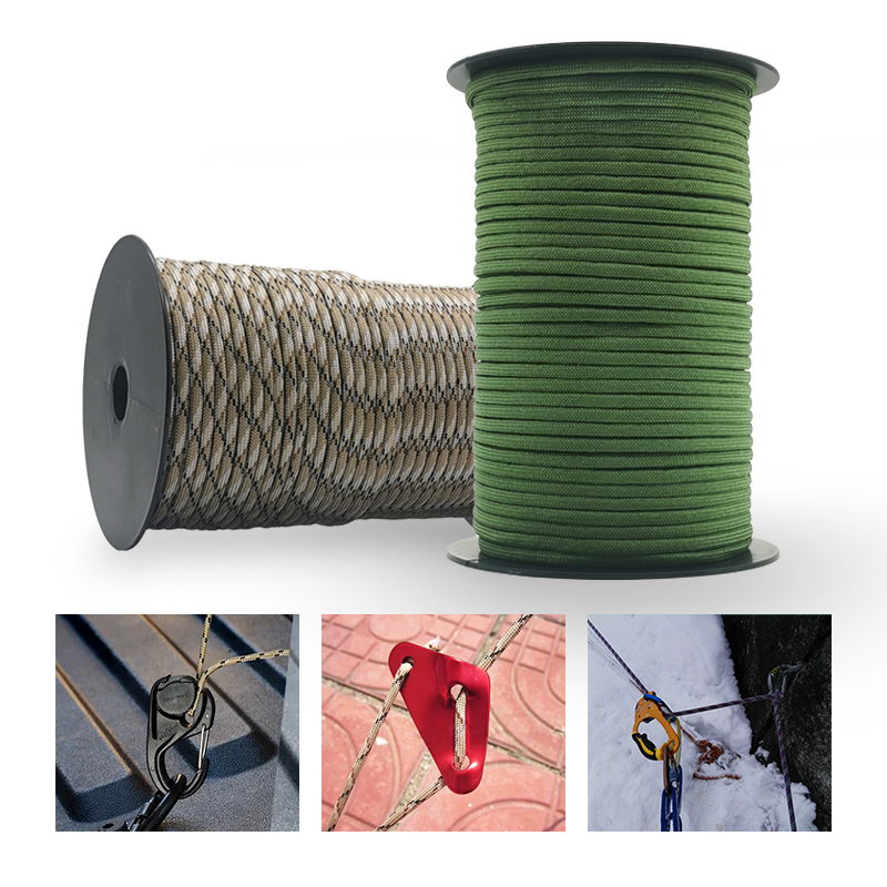 100M 550ทหารมาตรฐาน7-Core Para - Outdoor Camping Extension Cord บทวิจารณ์และราคา
