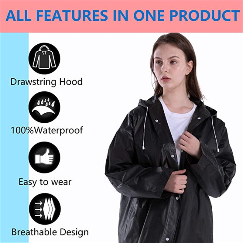 เสื้อกันฝนแบบมีฮู้ดกันฝนสำหรับ - Outdoor Camping Activities For Adults บทวิจารณ์และราคา