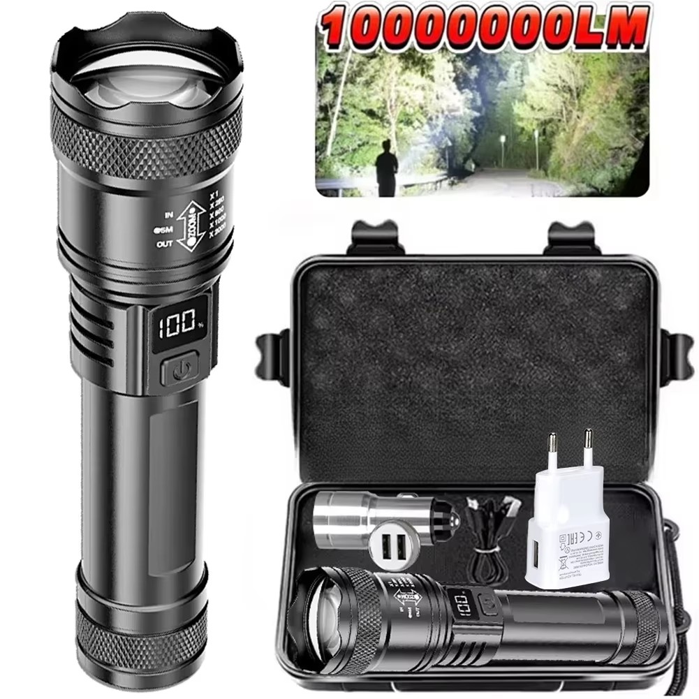 ไฟฉาย LED แบบชาร์จไฟได้ ไฟฉายซ - Outdoor Camping Decor บทวิจารณ์และราคา