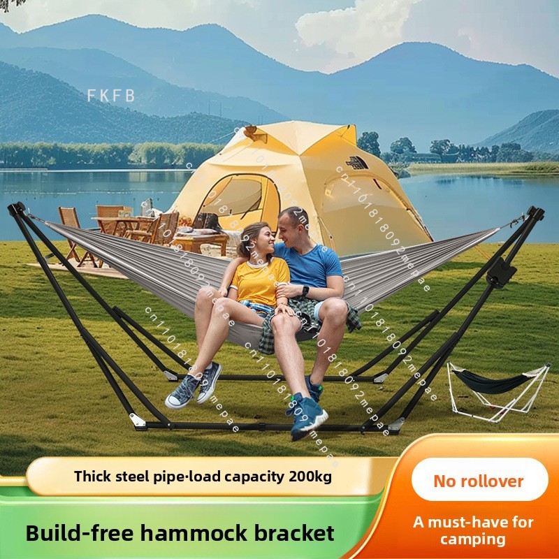 เปลญวนพับได้ ติดตั้งง่าย ป้องก - Camping Hammock บทวิจารณ์และราคา