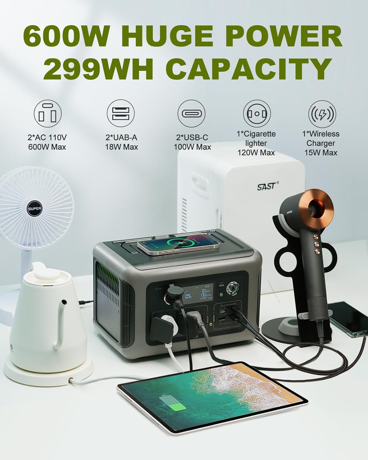ALLPOWERS แบบพกพา Power Statio - Outdoor Camping Outlet บทวิจารณ์และราคา