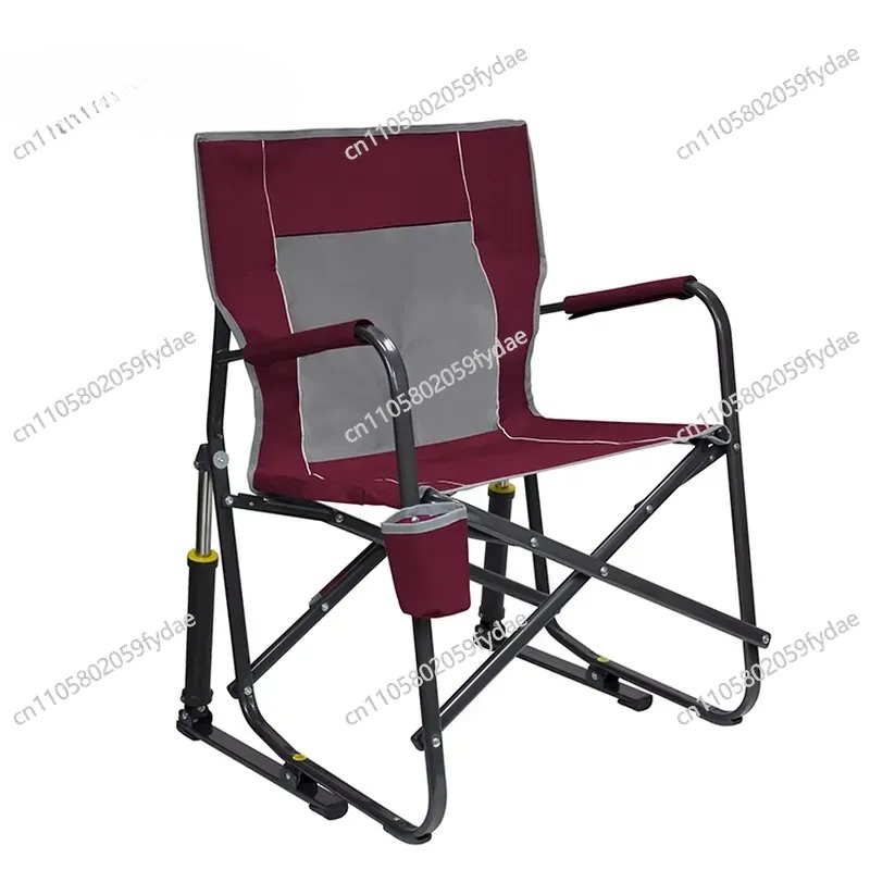 เก้าอี้โยกอลูมิเนียมแบบพับได้ข - Outdoor Camping Rocking Chair บทวิจารณ์และราคา