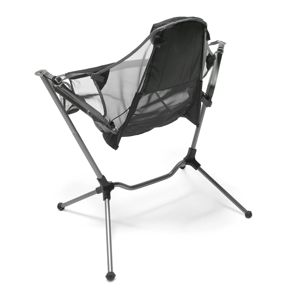เก้าอี้ชายหาดพับได้แบบพกพา ทำจ - Outdoor Camping Rocking Chair บทวิจารณ์และราคา