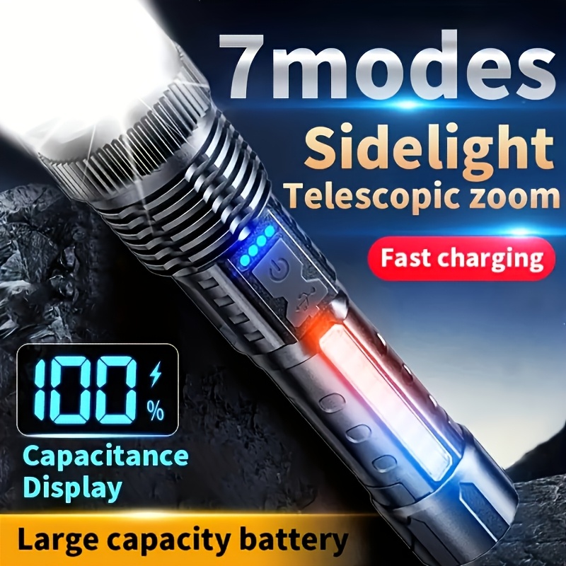 ไฟฉาย LED กำลังสูง พร้อมหน้าจอ - Outdoor Camping Decor บทวิจารณ์และราคา