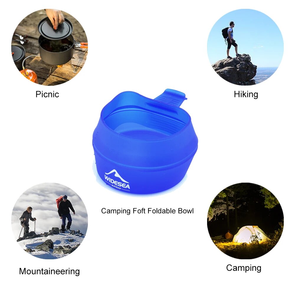 Widesea Camping 250ml พับถ้วยบ - Outdoor Camping Dining Set บทวิจารณ์และราคา